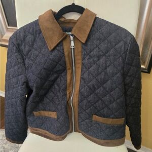 Steve Madden women’s M Agatha quilted denim Jacket